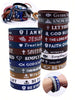 20pcs/Set Bible Verse Bracelets, Cross And Bible Verse Silicone Bracelet Set, Religious Gift Suitable For Men And Women, Baptism Party Favor, Carnival Party Gift, Mother's Day Gift, Graduation Gift