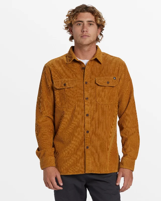 Venture Long Sleeve Corduroy Shirt - Earthy Men's Sustainable 