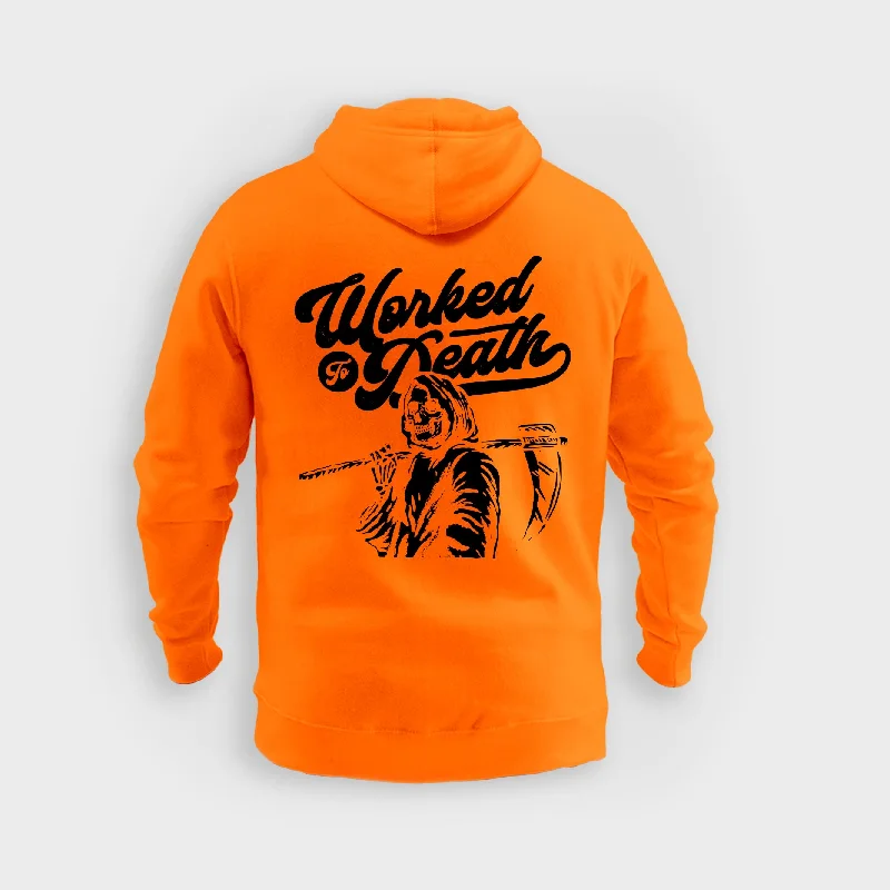 Worked To Death - Hoodie (Hi-Vis) Sophisticated Men's 