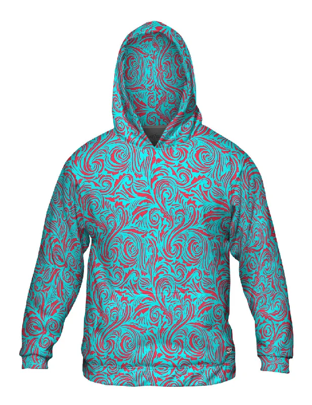 Autumn Me Red Leaf Swirls Pattern Adventure