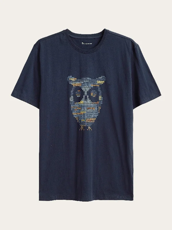 Single jersey big crosstitch print t-shirt - GOTS/Vegan - Night Sky Cool Men's Distressed Single jersey big crosstitch print t-shirt - GOTS/Vegan - Night Sky Cool Men's Distressed