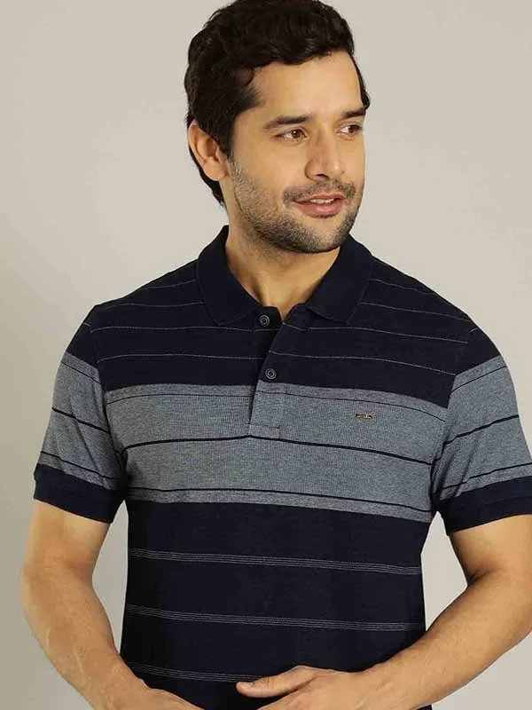Men Striped Polo T-Shirt Trendy Men's Bucket