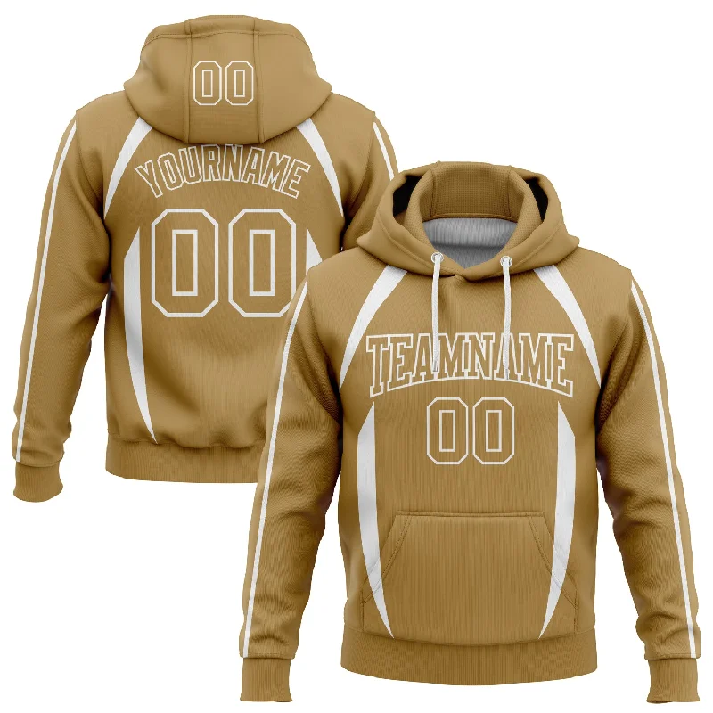Custom Stitched Old Gold White 3D Pattern Design Contrast Color Stripe Sports Pullover Sweatshirt Hoodie Monochromatic All Custom Stitched Old Gold White 3D Pattern Design Contrast Color Stripe Sports Pullover Sweatshirt Hoodie Monochromatic All