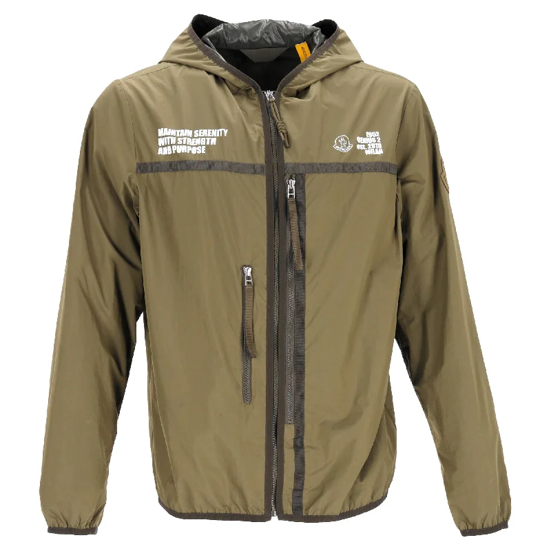 Moncler 1952 Orkhon Hooded Jacket In Green Nylon Refined Men's Hand