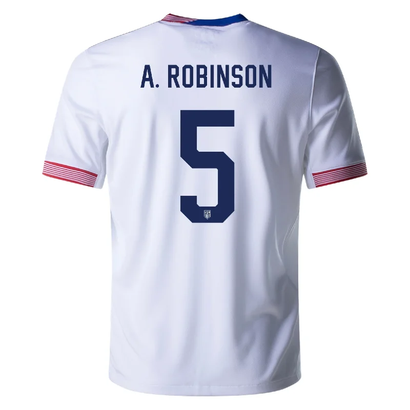Nike United States Antonee Robinson Home Jersey 24/25 (White) Hip Men's Urban