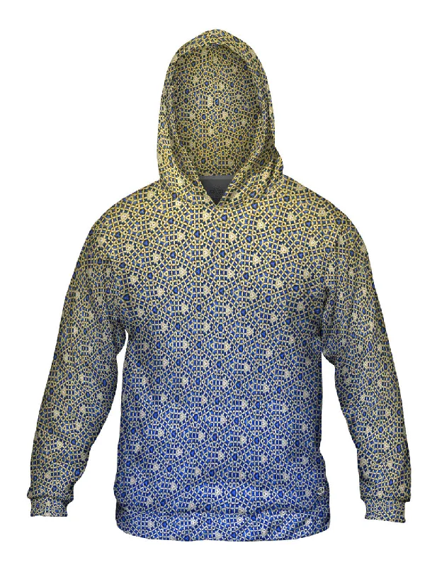 Blue Gold Jewels Polished Men's Silk