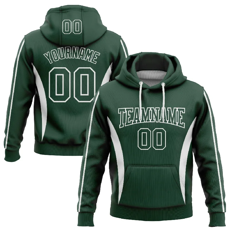 Custom Stitched Green White 3D Pattern Design Color Blocking Stripe Sports Pullover Sweatshirt Hoodie Cozy Men's Winter Custom Stitched Green White 3D Pattern Design Color Blocking Stripe Sports Pullover Sweatshirt Hoodie Cozy Men's Winter