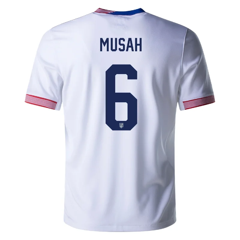 Nike United States Yunus Musah Home Jersey 24/25 (White) Dapper Men's 1920S