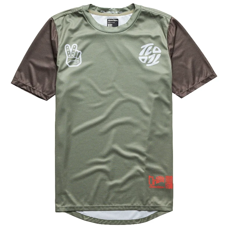 Flowline SS Jersey Flipped Olive Classic Men's Pin