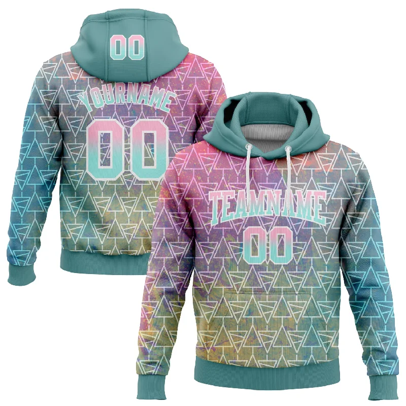 Custom Stitched Shadow Blue Light Pink-Ice Blue Fade 3D Pattern Design Geometric Triangle Shapes Sports Pullover Sweatshirt Hoodie Hip Men's Retro Custom Stitched Shadow Blue Light Pink-Ice Blue Fade 3D Pattern Design Geometric Triangle Shapes Sports Pullover Sweatshirt Hoodie Hip Men's Retro