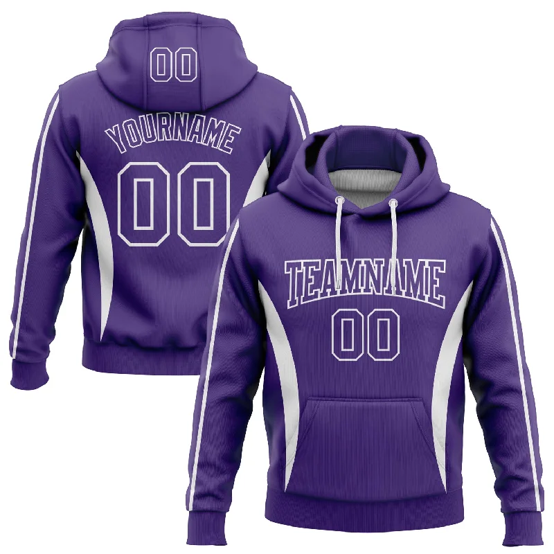 Custom Stitched Purple White 3D Pattern Design Color Blocking Stripe Sports Pullover Sweatshirt Hoodie Tough Men's Military Custom Stitched Purple White 3D Pattern Design Color Blocking Stripe Sports Pullover Sweatshirt Hoodie Tough Men's Military