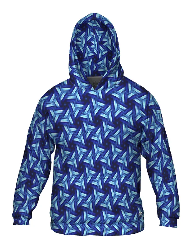 Blue Sky Black Sea Murano Pattern Athletic Men's High