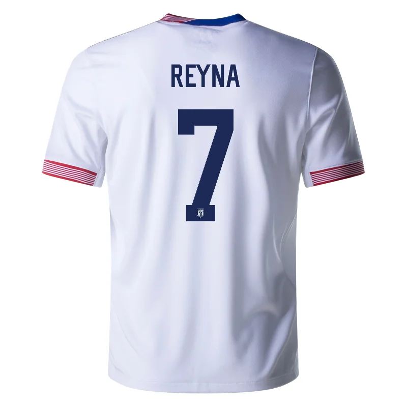 Nike United States Gio Reyna Home Jersey 24/25 (White) Beach