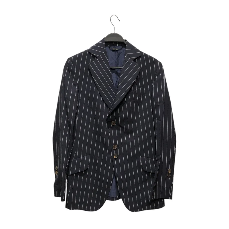 Vivienne Westwood MAN/Tailored Jkt/44/Navy/Wool/Stripe/S25BN0353 Cool Men's Distressed