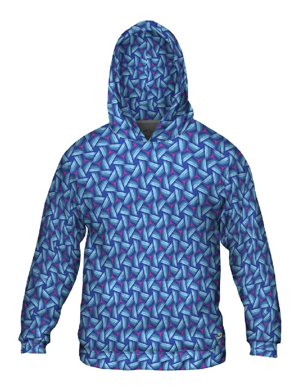 Blue Sky Red Waves Murano Pattern Confident Men's Power
