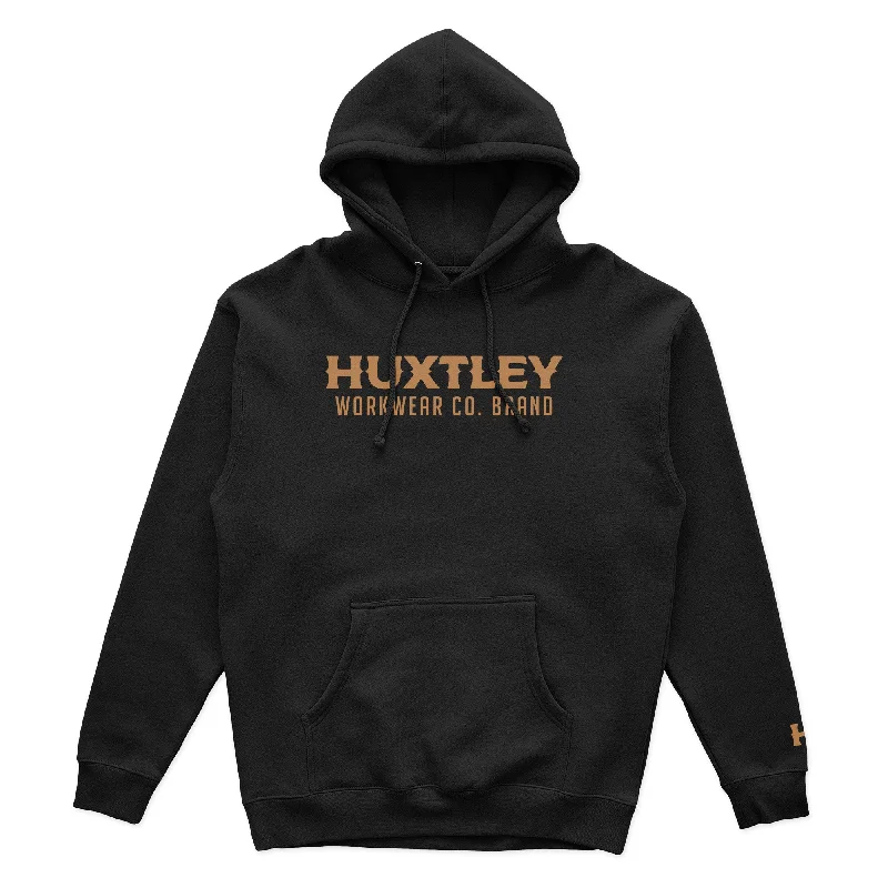 HX-717 Heavyweight Hoodie Black/ Whiskey Confident Men's Power