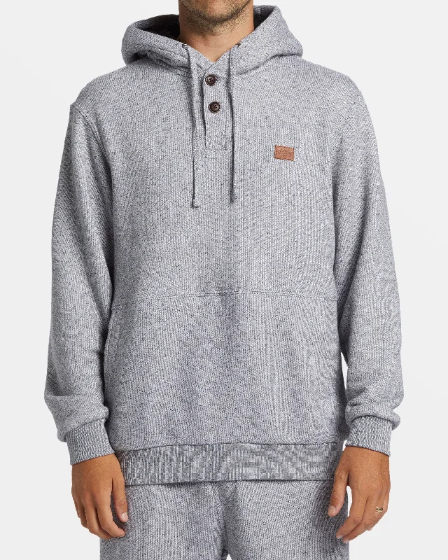 Hudson Hoodie - Grey Heather Elegant Men's Cashmere