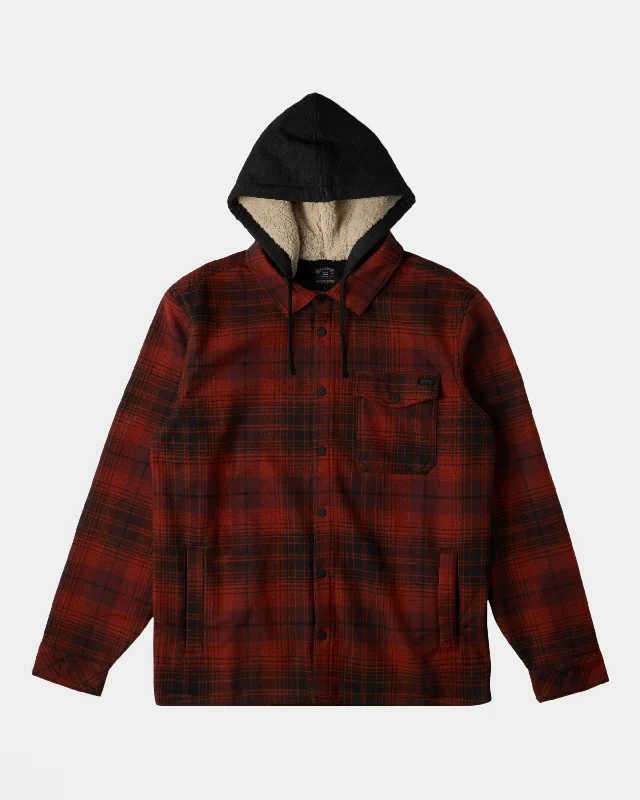 A/Div Furnace Bonded Long Sleeve Flannel Shirt - Sangria Cozy Men's Winter