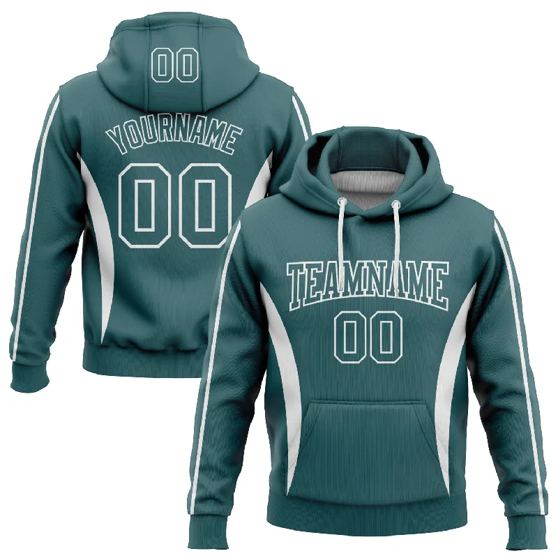 Custom Stitched Midnight Green White 3D Pattern Design Color Blocking Stripe Sports Pullover Sweatshirt Hoodie British Gentleman Style Custom Stitched Midnight Green White 3D Pattern Design Color Blocking Stripe Sports Pullover Sweatshirt Hoodie British Gentleman Style
