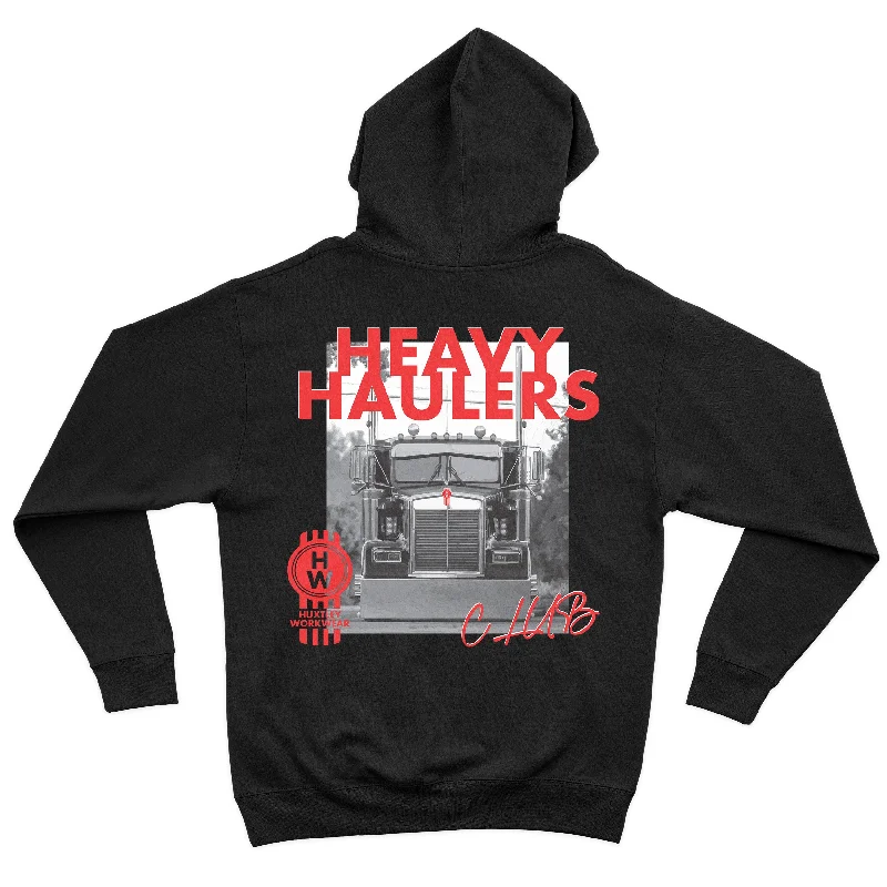 HX-717 Heavyweight Hoodie "Heavy Haulers Club" Trendy Men's Scandinavian