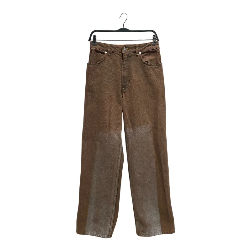 ECKHAUS LATTA/Wide Leg Pants/27/Denim/BRW/Brown + Silver Unique Men's Patch