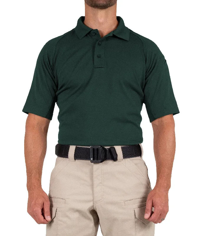 Men's Performance Short Sleeve Polo / Spruce Green Confident Men's High