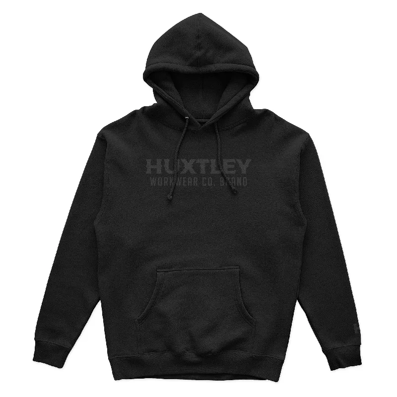HX-717 Heavyweight Hoodie Blackout Modern Men's 