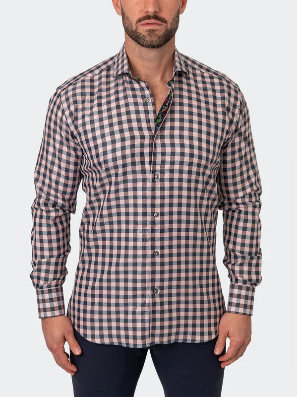 Maceoo Shirt | Einstein Squares White Relaxed Men's Beach