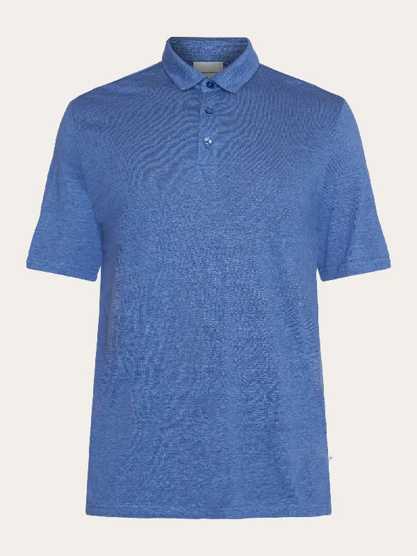 Linen polo - Moonlight Blue Cclassic Men's Tweed