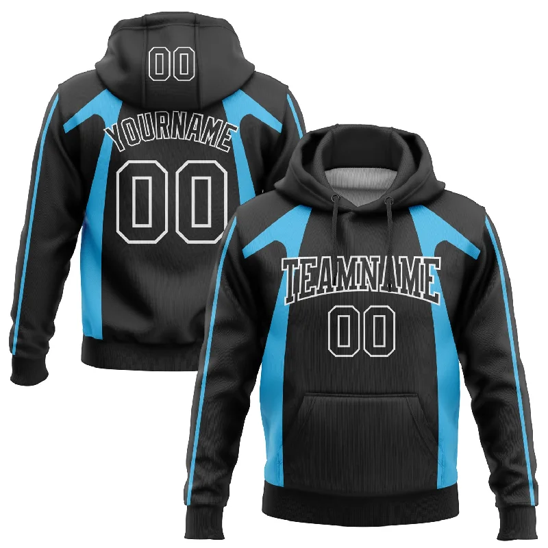 Custom Stitched Black Sky Blue 3D Pattern Design Segmentation Patchwork Stripe Sports Pullover Sweatshirt Hoodie Casual Men's Short Custom Stitched Black Sky Blue 3D Pattern Design Segmentation Patchwork Stripe Sports Pullover Sweatshirt Hoodie Casual Men's Short