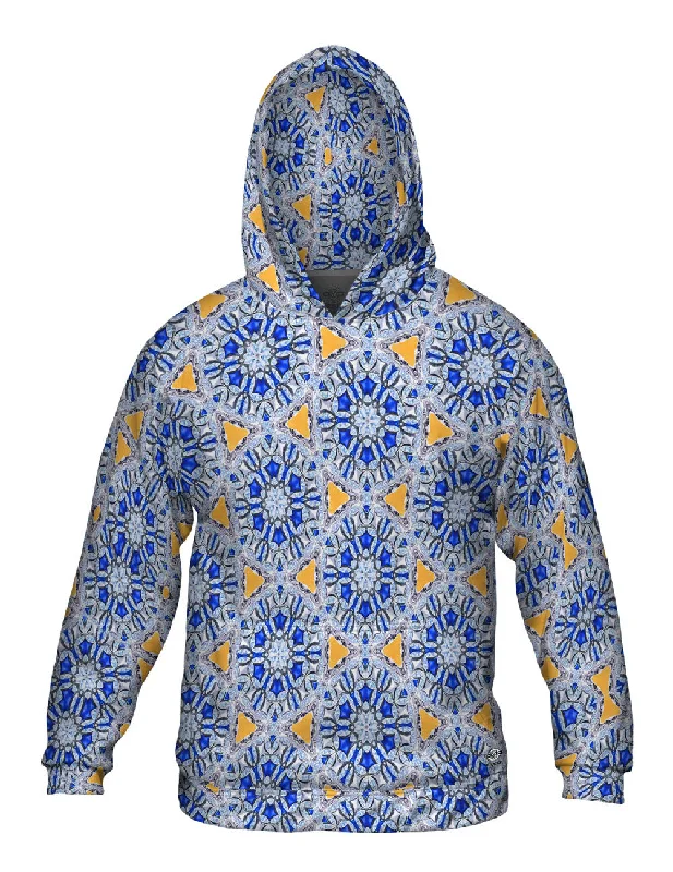 Blue Orange Diamonds Pattern Hip Men's Urban