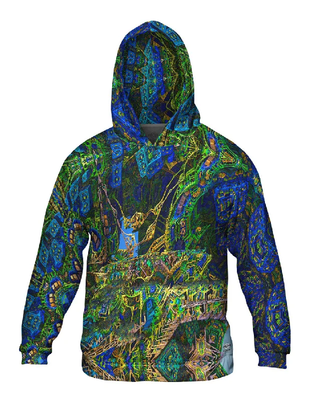 Building Fractal Design Pattern Green Bohemian Men's Free