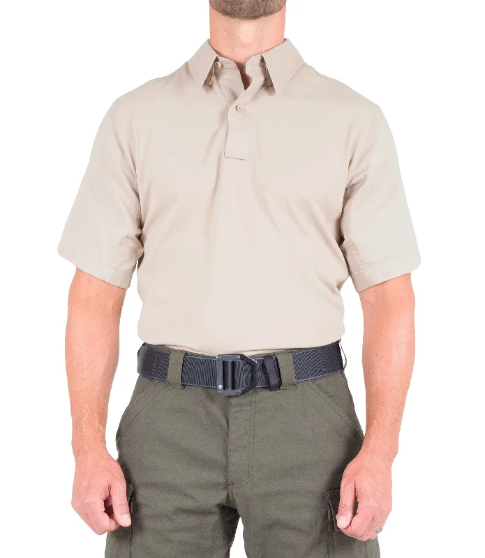 Men's V2 Pro Performance Short Sleeve Shirt / Khaki Preppy Men's College