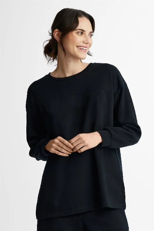 Chandail col rond en Modal - Femme Business