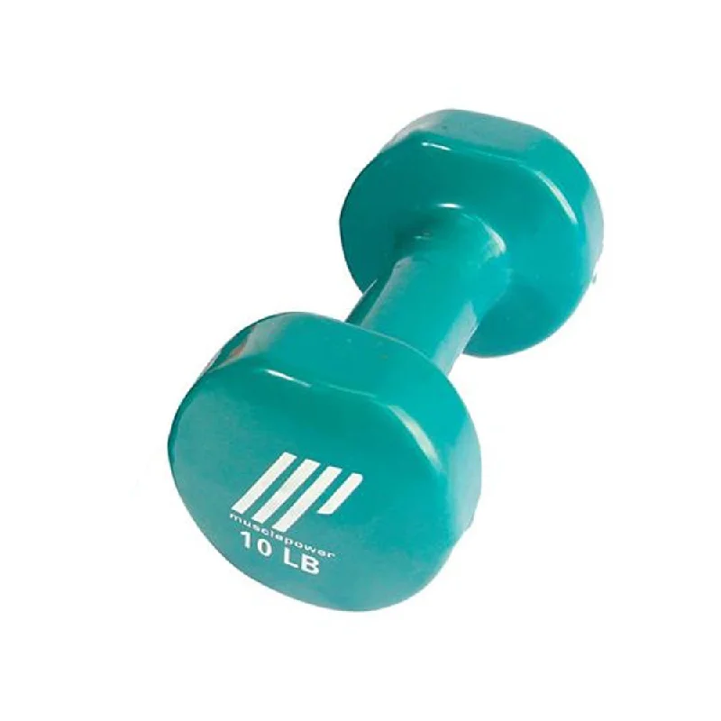 Muscle Power Vinyl Dumbbell 10 lbs Vintage Men's 1970S Disco