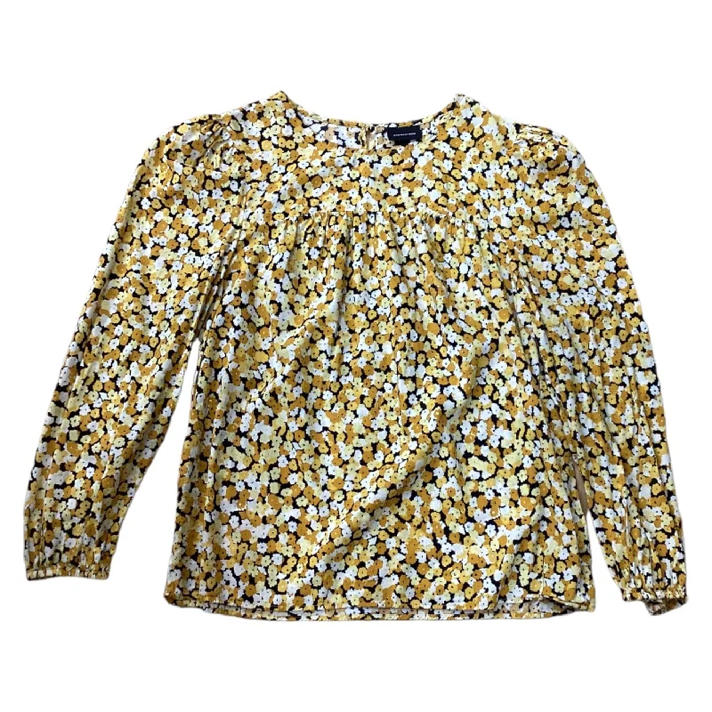 Yellow Top 3/4 Sleeve Who What Wear, Size M Cozy Men's Winter