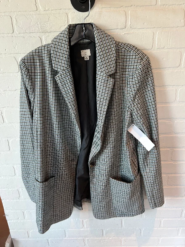 Blazer By A New Day In Black & Blue, Size: M Beach