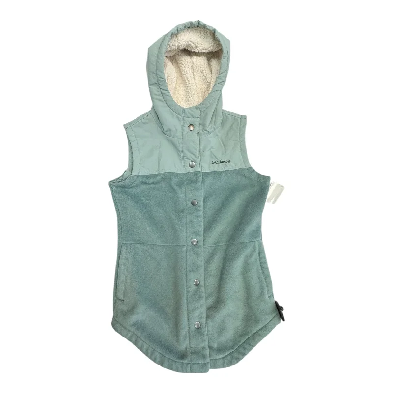 Vest Fleece By Columbia In Green, Size:Xs Tough Men's Military