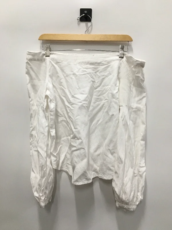 White Top Long Sleeve Floreat, Size 6 Elegant Men's Formal 