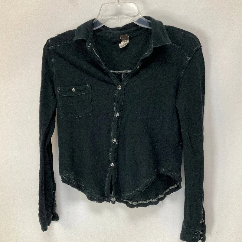 Black Top Long Sleeve We The Free, Size Xs Artistic Men's Hand
