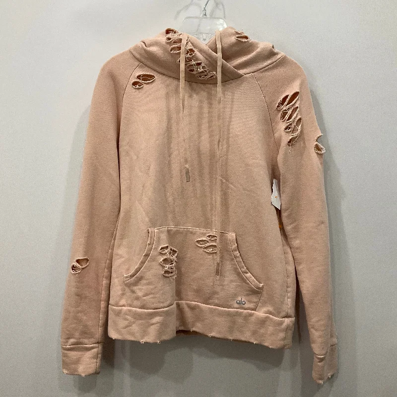 Athletic Sweatshirt Hoodie By Alo In Pink, Size: S Sporty Men's Tennis