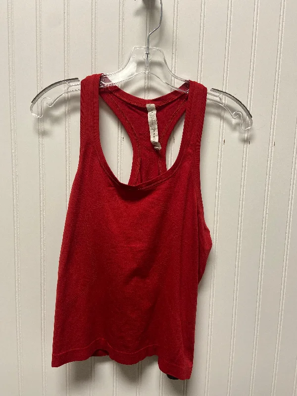 Athletic Tank Top By Lululemon In Red, Size: M Stylish Men's Neon