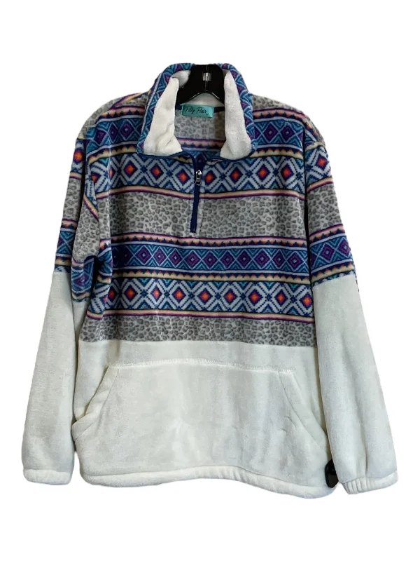 Sweatshirt Collar By Filly Flair In Blue & White, Size: M Youthful Men's Pop