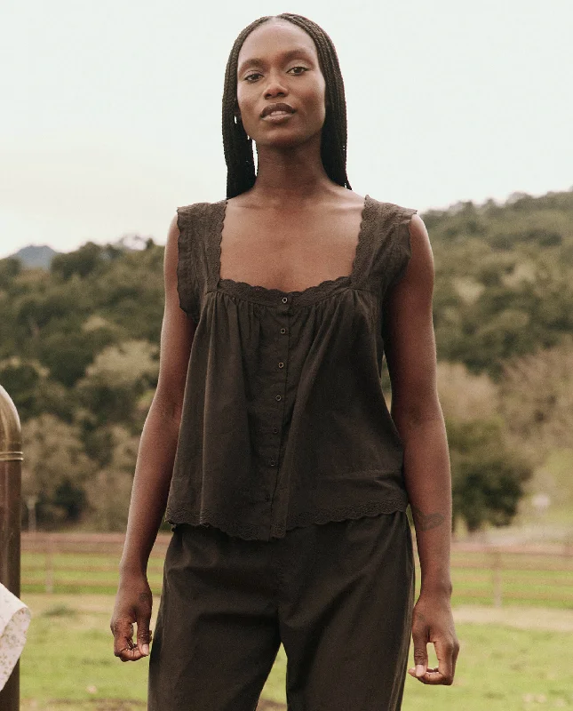 The Eyelet Tank. -- Black Practical Men's Quick