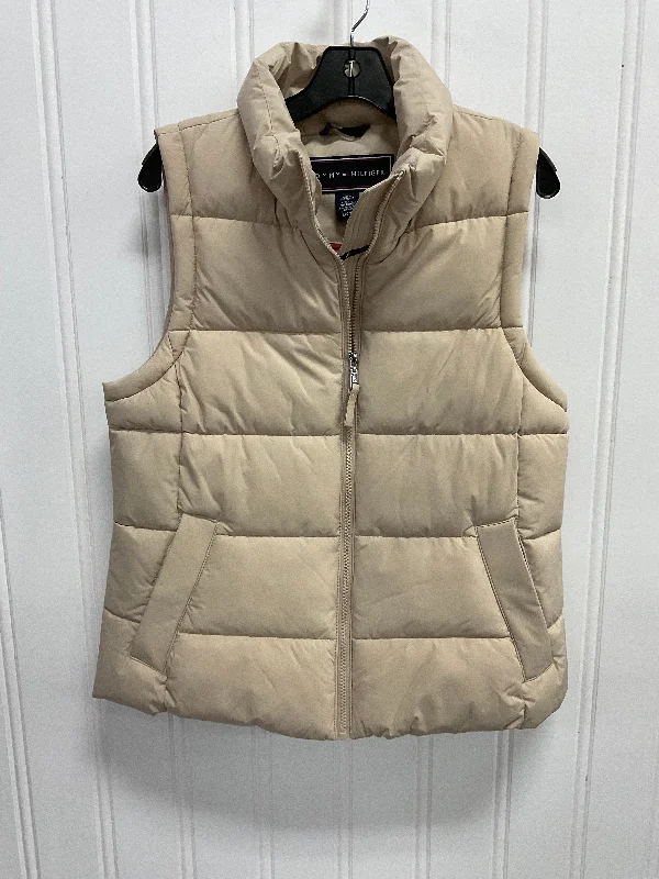 Vest Puffer & Quilted By Tommy Hilfiger In Beige, Size:L Artistic Men's Hand