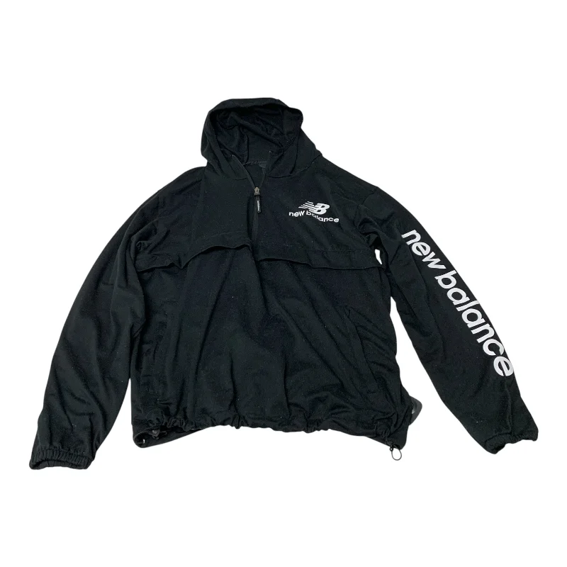Athletic Sweatshirt Hoodie By New Balance In Black, Size: S Cozy Men's Winter