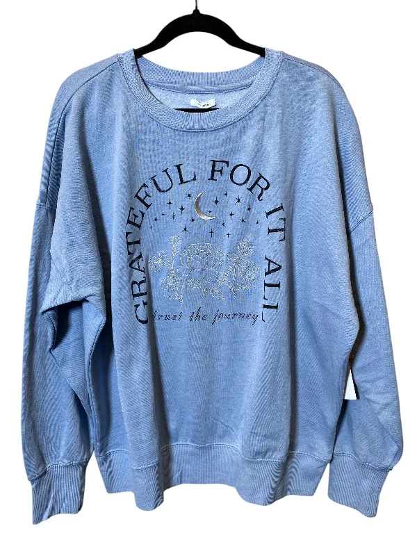 Sweatshirt Crewneck By Maurices In Blue, Size: Xl British Gentleman Style