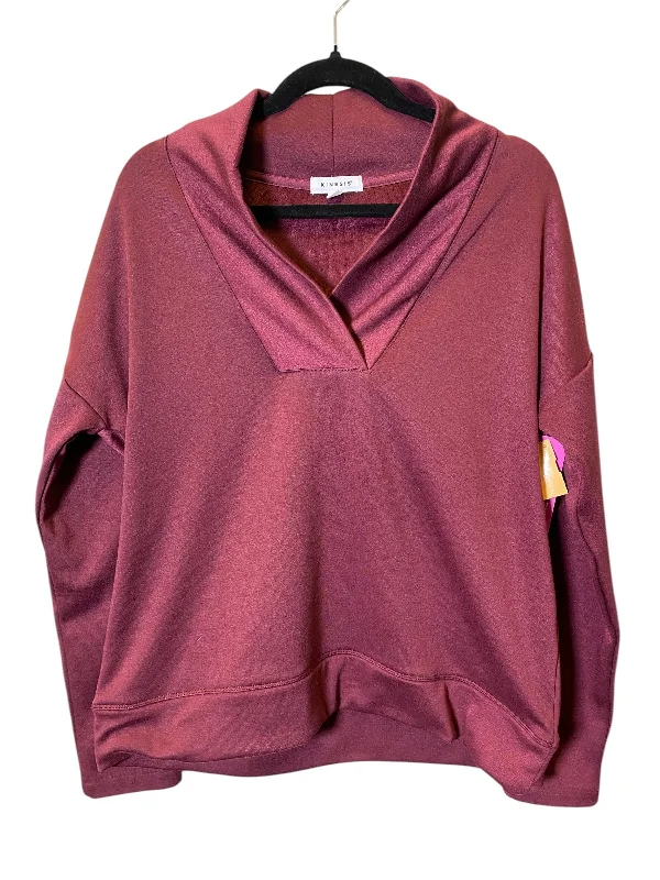 Sweatshirt Crewneck By Cmc In Maroon, Size: M Preppy Men's College