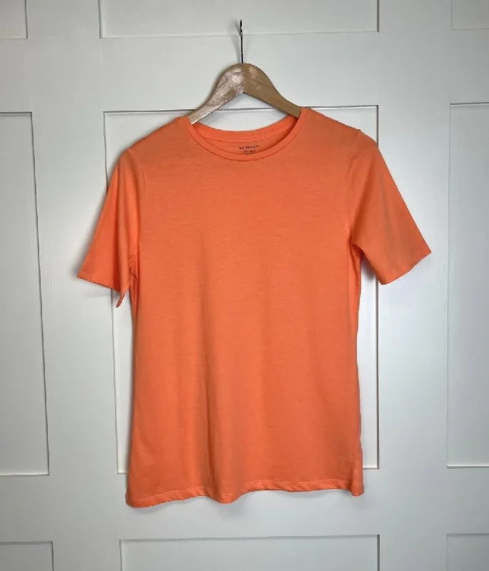 Coral Straight Cotton Tee Elegant Men's Cashmere