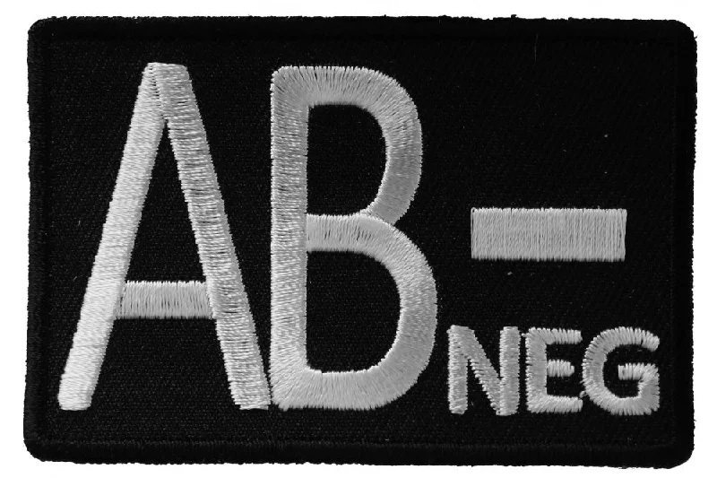 Blood ID Patch - AB Negataive Bohemian Men's Free
